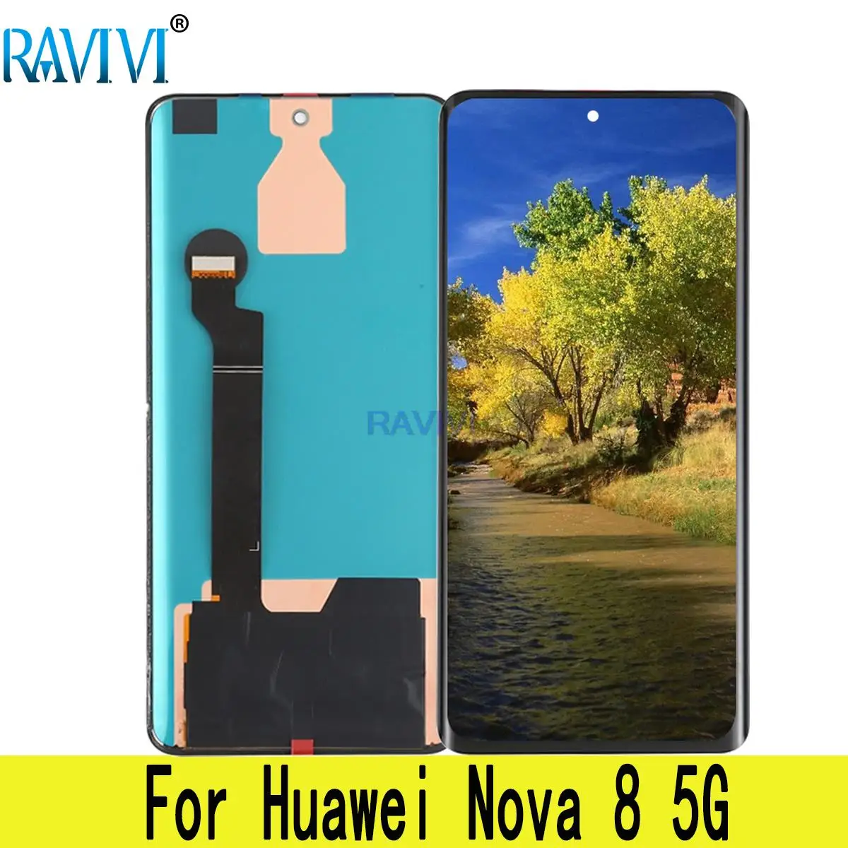 Pantalla LCD Nova8 de 6,57 pulgadas para Huawei Nova 8, montaje de digitalizador con pantalla t&aacute;ctil, ANG-AN00 de repuesto-0