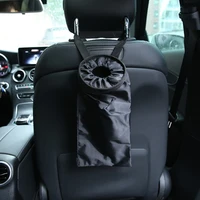 car seat headrest back litter trash bags washable hanging garbage can organizer portable car seat back trash holder tool