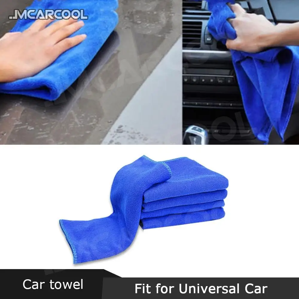 30*30cm Car Accessorise Wash Microfiber Towel Auto Cleaning Drying Cloth Hemming Super Absorbent for Universal All Cars