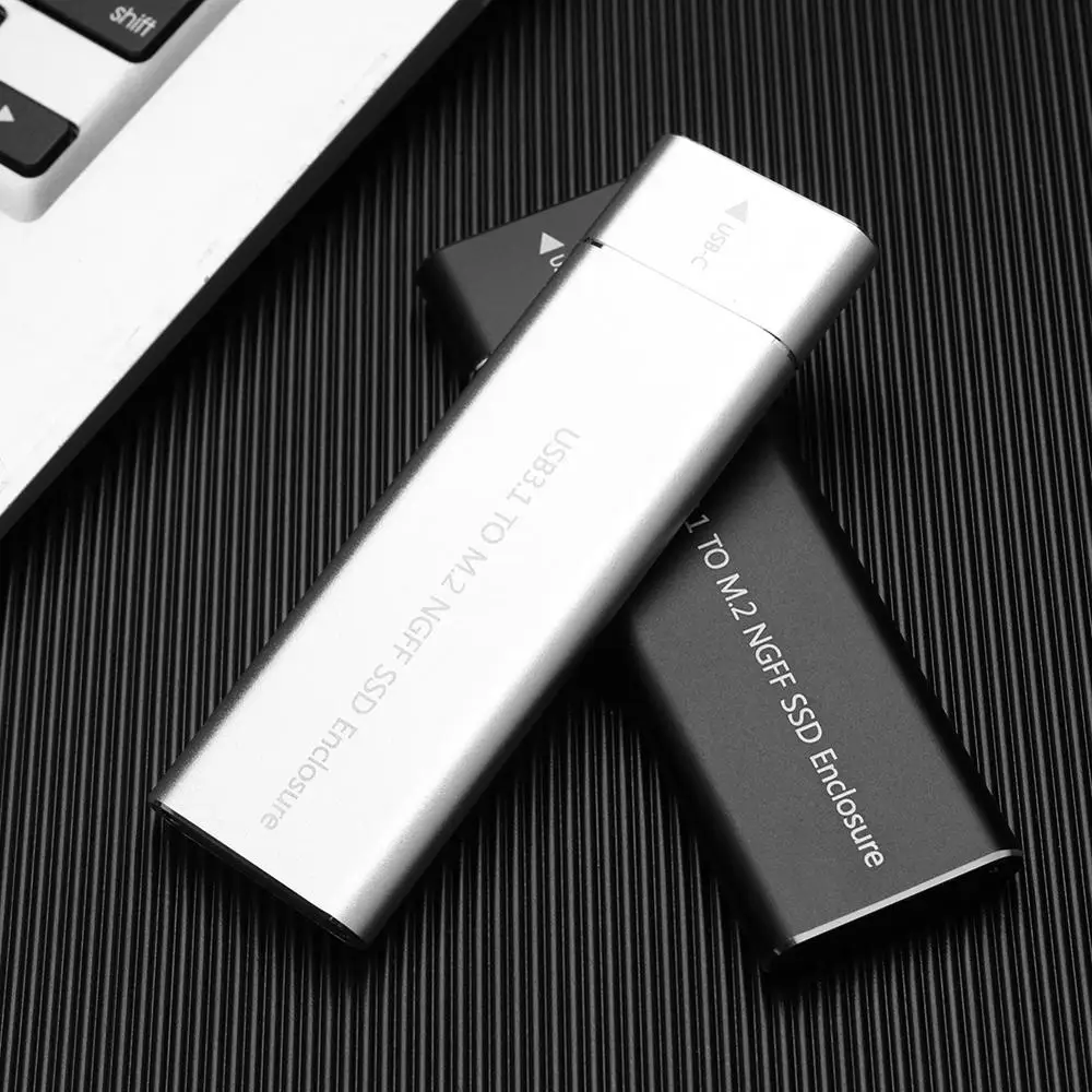 Алюминиевый чехол для M2 SSD USB3.1 Gen 1 Type C на M.2 NGFF 6 гбит/с внешний корпус жесткого