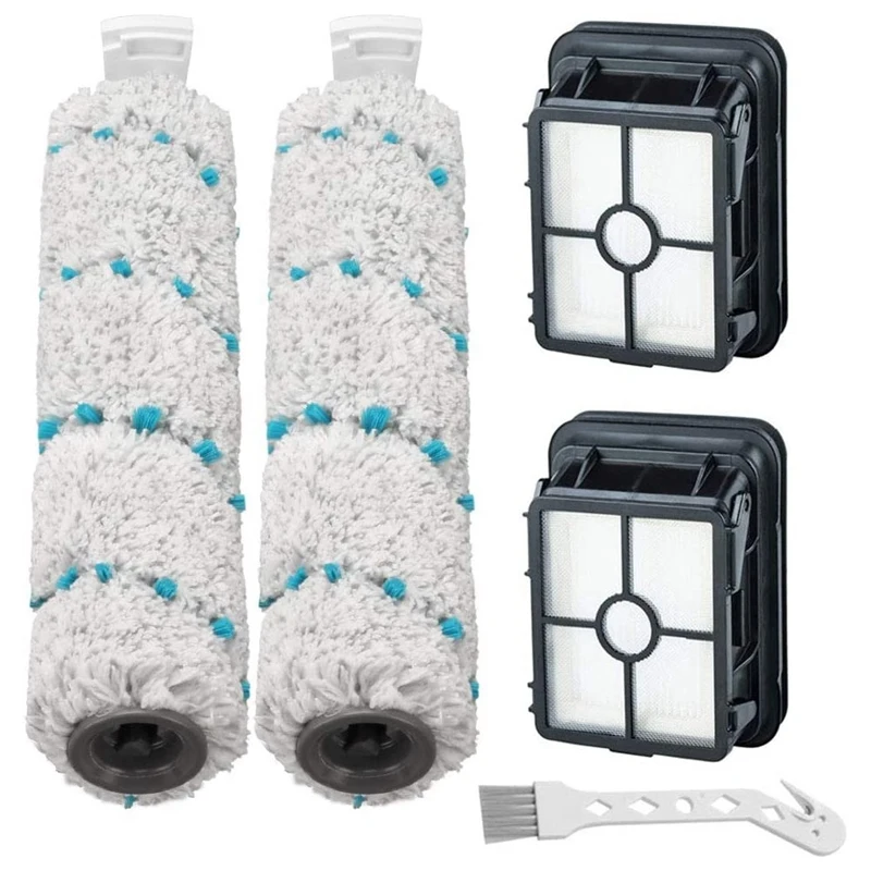 

Multi-Surface Brush Rolls 2787 and Vacuum Filters 1866 Compatible for Bissell CrossWave Cordless Max 2554 2590 Series