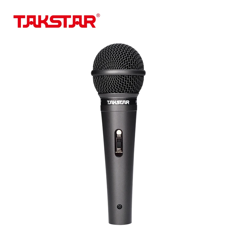 Проводной динамический ручной микрофон Takstar PRO-38, микрофон для вокала, караоке, пения, для вокала, гитары, скрипки, усилители для саксофона