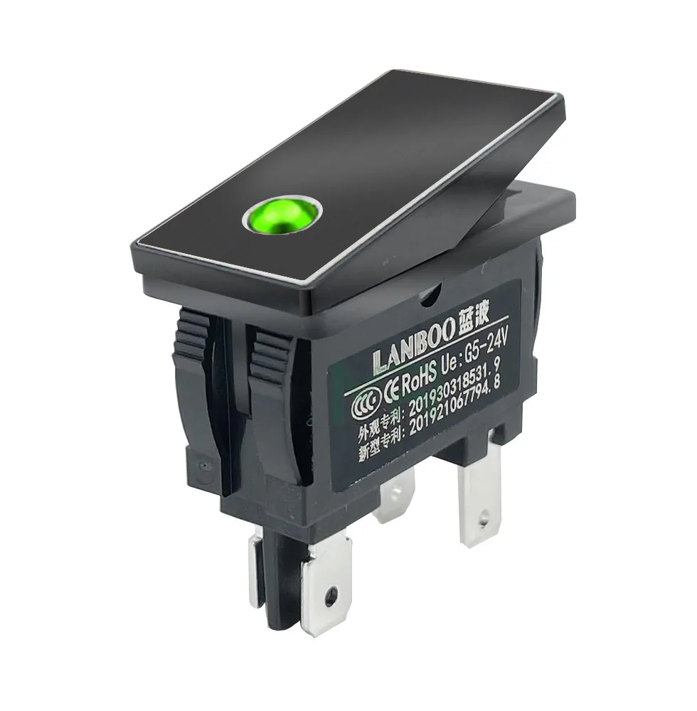 Переключатель KCD3 2-позиционный с подсветкой