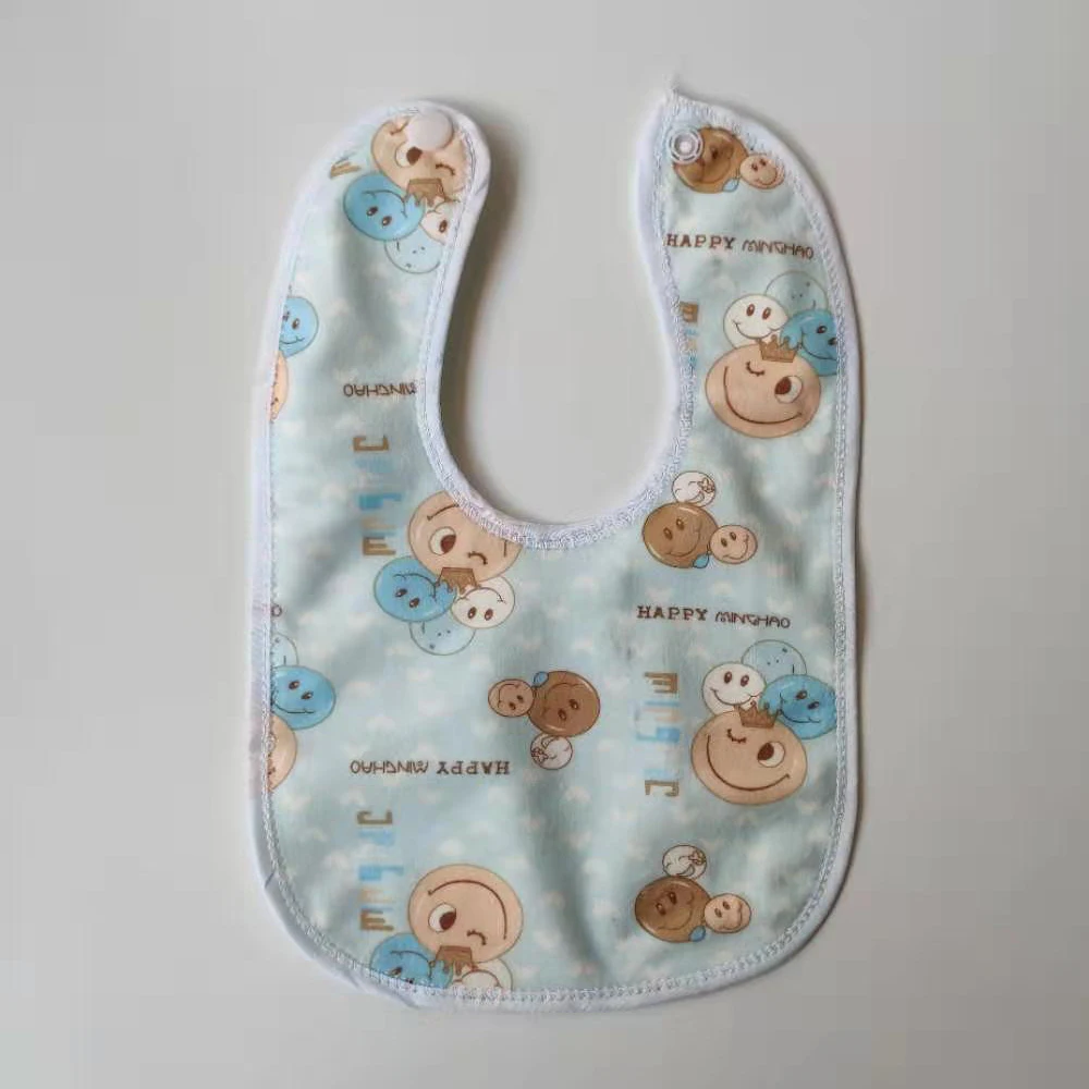 20pcs Baby Bibs Cute Cartoon Animal Pattern Toddler Baby Waterproof Saliva Towel Cotton Fit 0-3 Years Infant Burp Cloths Feeding
