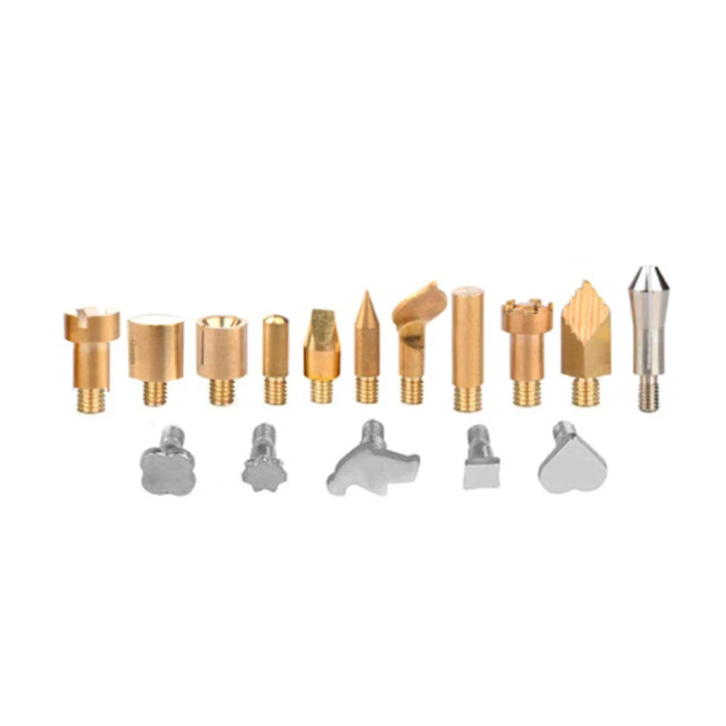 57 шт./компл. дерево тиснение горящая ручка наконечник трафарет паяльник