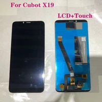 5 93 new display for cubot x19 lcd touch screen digitizer replacement for cubot x 19 display mobile phone repair parts