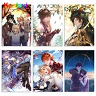 Diy 5D алмазная живопись Genshin Impact аниме Рождественская мозаика наборы для вышивки крестиком Алмазная вышивка мультяшный декор для комнаты подарок Zs132