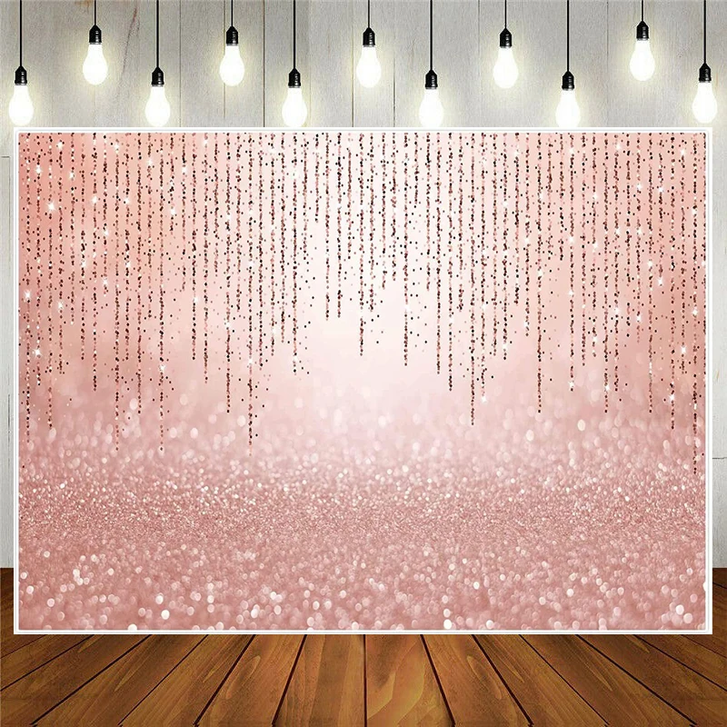 

Виниловый фон для фотосъемки с розовым золотом | Без блесток | Милый фон для фотосъемки новорожденных детей на день рождения девочек на 16-й д...