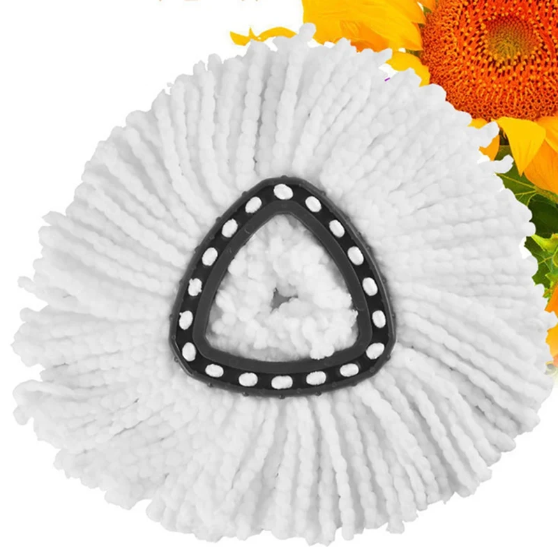 

A 360 Degree Spin Shape Easy Wring Floor Mop Head Accessory Home Cleaning Tools Replacement Microfiber Mop Heads