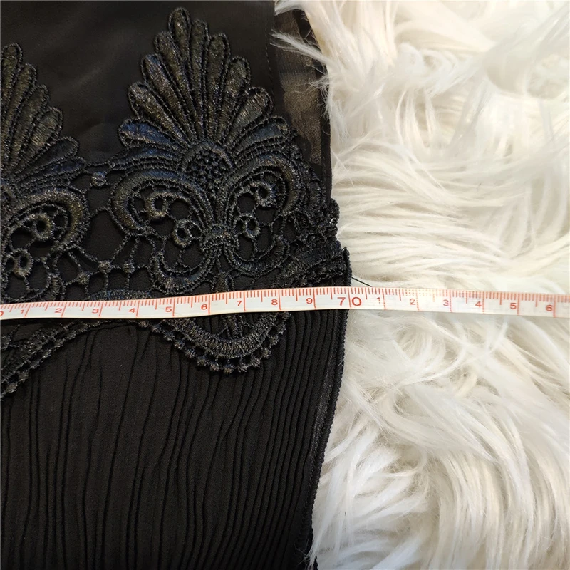 Плиссированный шифоновый хиджаб Abaya мусульманский тюрбаны для женщин джилбаб