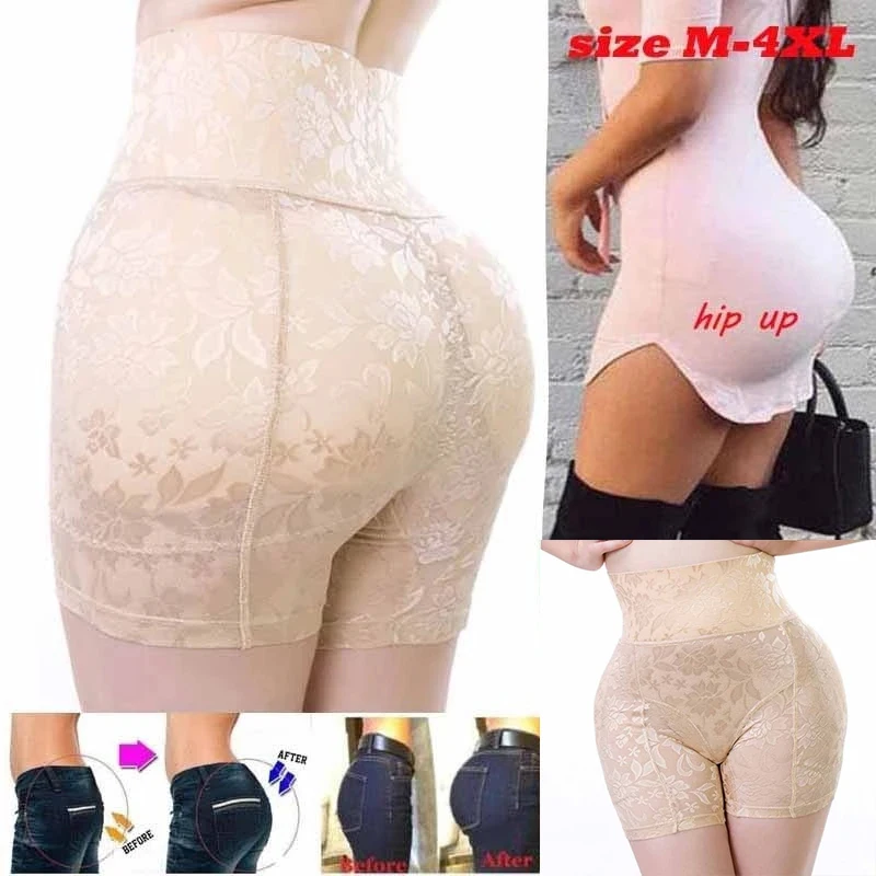 Высокий подъем Для женщин ягодицы подъемник Управление трусики поддельная