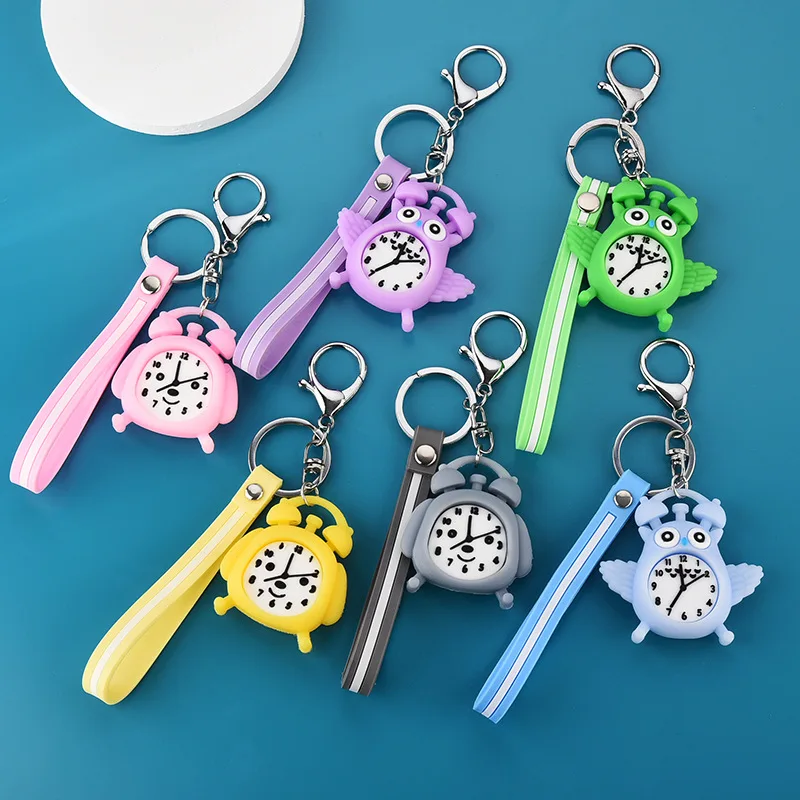 Новый мягкий резиновый будильник в виде совы брелок подвеска для студенческой