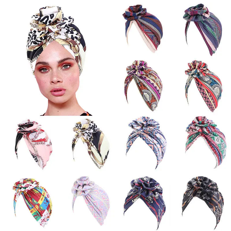 Новая Элегантная хлопковая 3D тюрбан с цветком Женская шапочка химиотерапия Рак