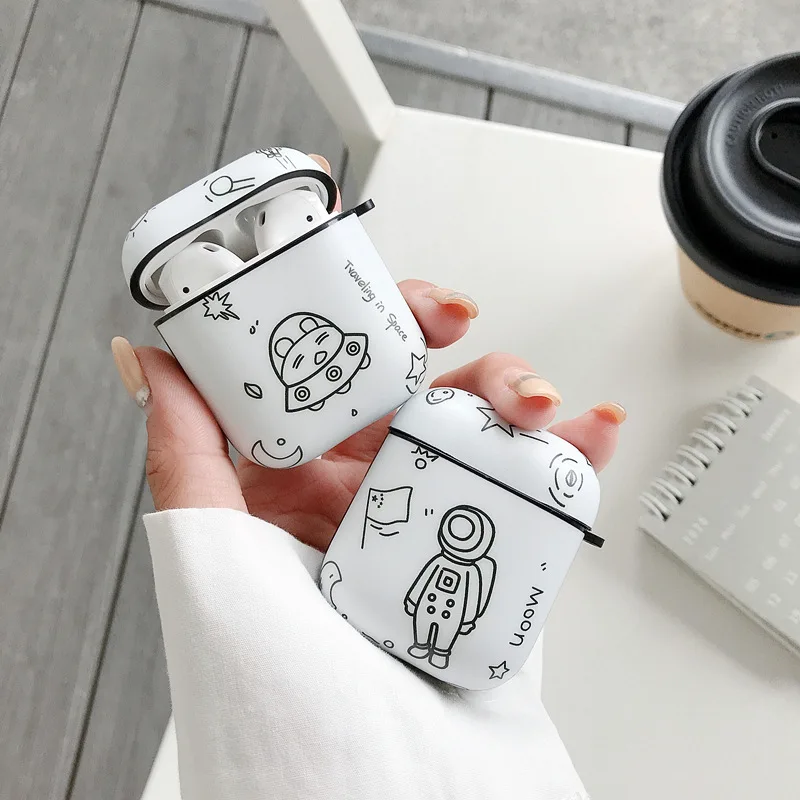 

Astronaut Apple AirPods Pro Bluetooth Wireless Headset Creative Soft Shell Protective Cover for Apple airpods 2 1 cases