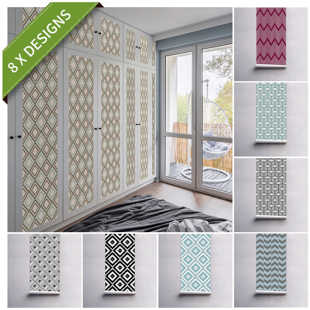 

Funlife® Creative Geometric Wallpaper PVC DIY Self-adhesive Waterproof Tile Sticker for Bathroom Furniture Kitchen Home Decor