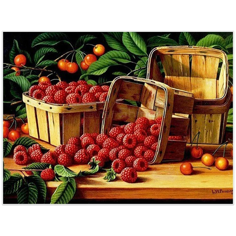 Алмазная живопись вышивка крестиком бриллиантовая полная круглая картина