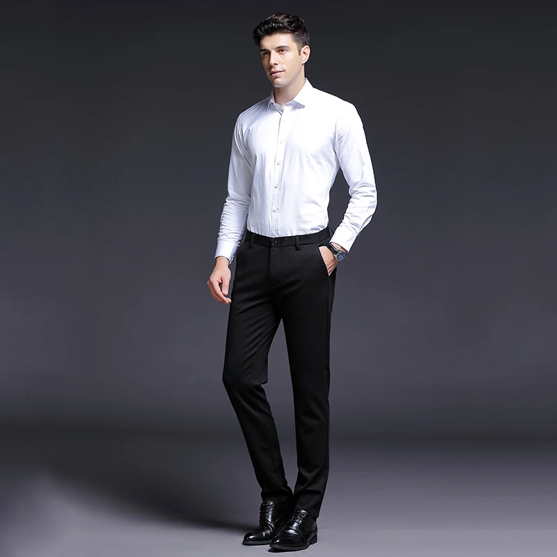 Модные мужские брюки WOLF ZONE 2020 брендовые классические деловые повседневные