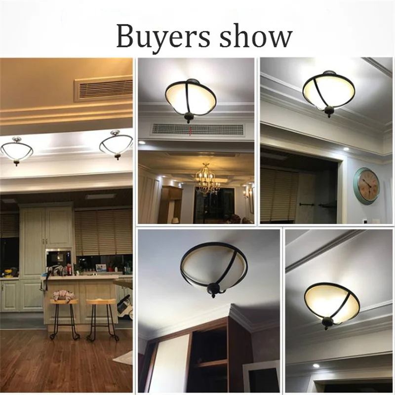 Скандинавский простой американский Сельский Железный полуподвесной потолочный