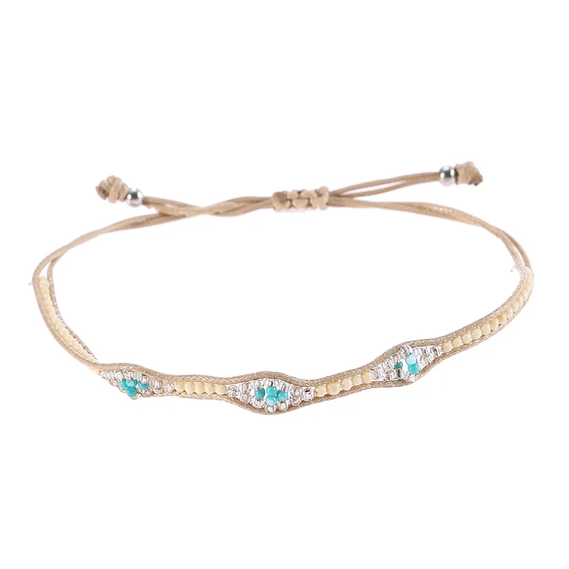 Новинка Модный корейский женский браслет с искусственными бусинами и изменяемым