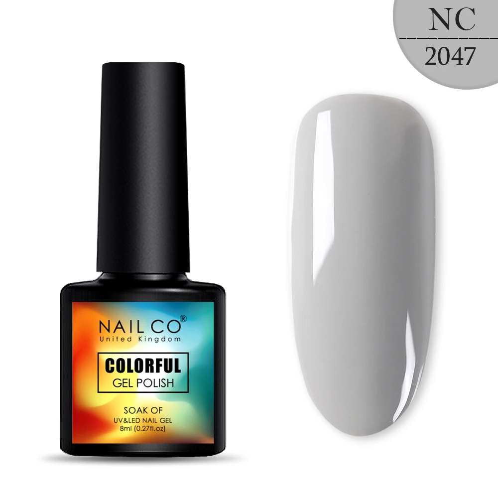 2047 NAILCO, новинка, 8 мл, 130 цветов, светодиодный Гель-лак для ногтей УФ гель для ногтей, салонный домашний лак, Гель-лак, гибридный, впитывающий - Цвет: 2047