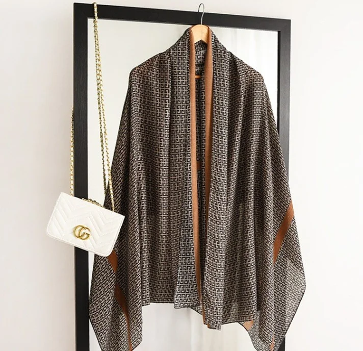 

2021 роскошный зимний шарф, Женская кашемировая теплая утолщенная мягкая модная шаль, накидка 80*190 см