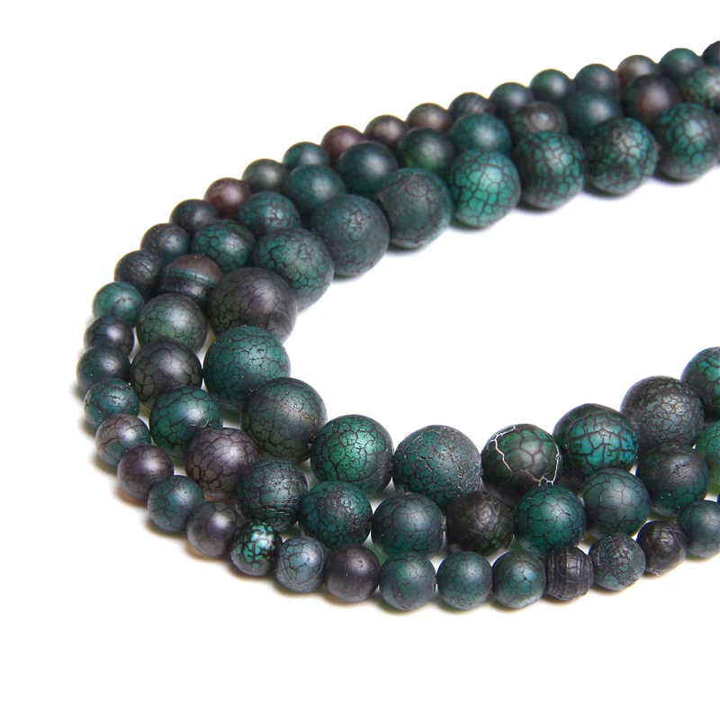 Зеленые тибетские камни Dzi бусины с коркой и ржавчиной матовые Полированные