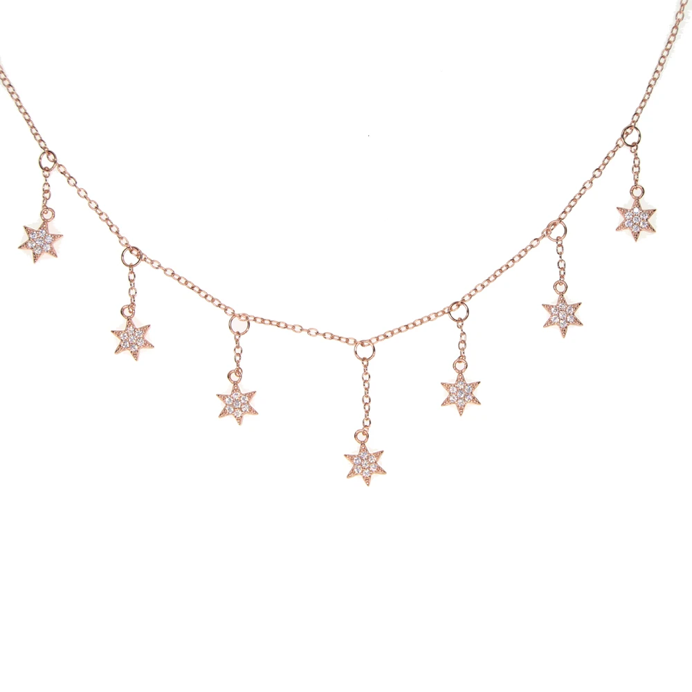 2021 высокое качество тонкой 925 стерлингового серебра Pave Цирконий тонкая цепочка с