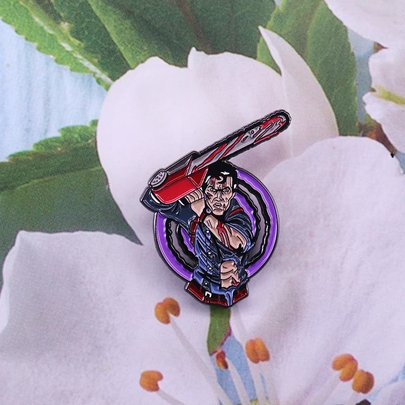 Эмалированные булавки в стиле сумерки бензопилы злых мертвецов армия темноты