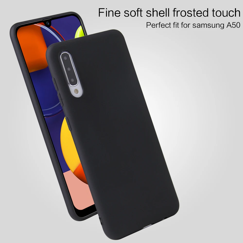 Черный ТПУ силиконовый резиновый матовый чехол для Samsung Galaxy S8 S9 Plus S6 S7 Edge A3 A5 A6 A9 A7 J3