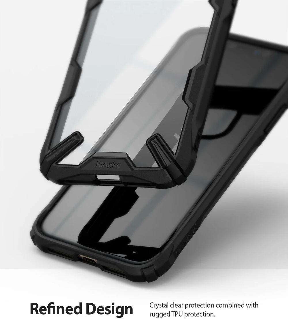 Ringke Fusion X для iPhone 11 чехол сверхмощный амортизация прозрачный жесткий PC задняя мягкая TPU рамка чехол