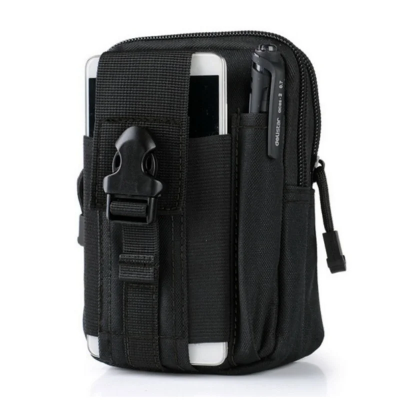

CQC Molle Tactical Waist Pouch Fanny Pack Bag Men's Outdoor Sports Running Belt Mobile Phone Holder Case EDC Hunting Bags