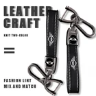 1 шт., брелок с черной кожаной застежкой, креативный брелок для мини медного пейзажа Clubman R55 R56 R60 F54 F55 F56 F60 R53 F57 R50