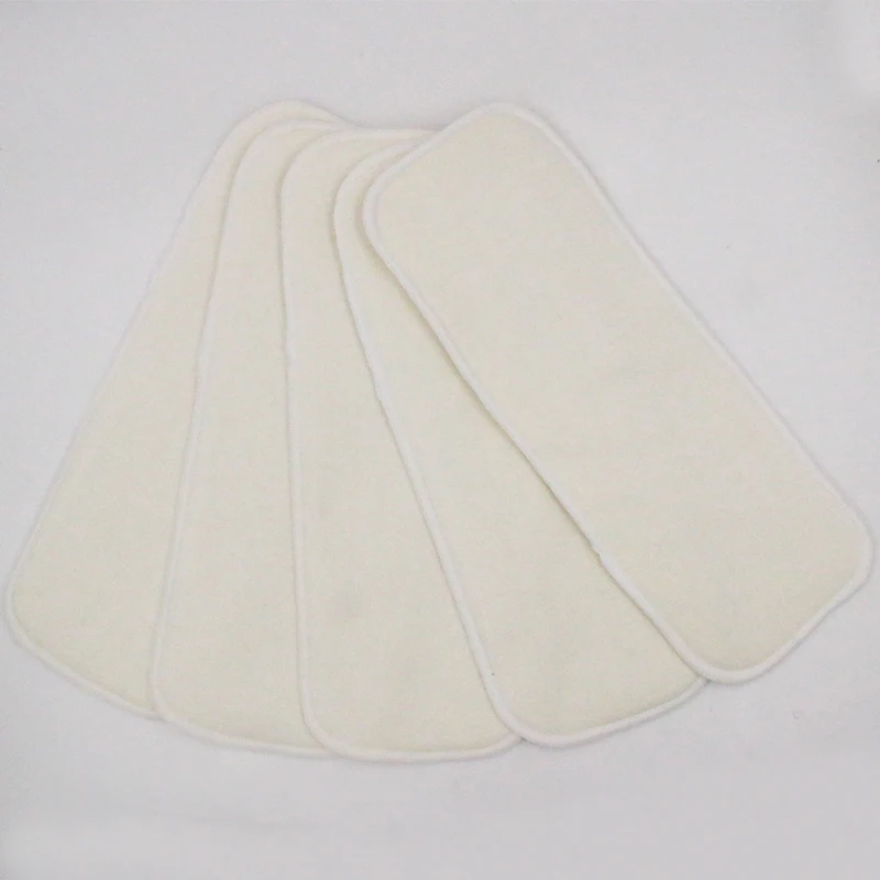 Pororo-inserto de c&aacute;&ntilde;amo org&aacute;nico de 4 capas para pa&ntilde;ales de tela reutilizables, insertos de pa&ntilde;ales de c&aacute;&ntilde;amo s&uacute;per absorbentes para pa&ntilde;ales de beb&eacute;, novedad-5