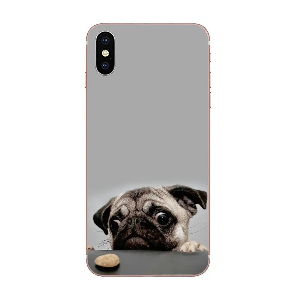 as picture Прекрасный мультфильм мопса для Xiaomi Redmi Mi 4 7A 9T K20 CC9 CC9e Note 7 9 Y3 SE Pro Prime Go Play прозрачный, мягкий чехол сумка - Цвет: as picture