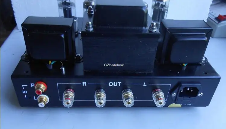 HiFi 6H8C Push 6p1 вакуумный ламповый усилитель односторонний стерео усилитель мощности VU метр ламповый усилитель 6.8вт ×2