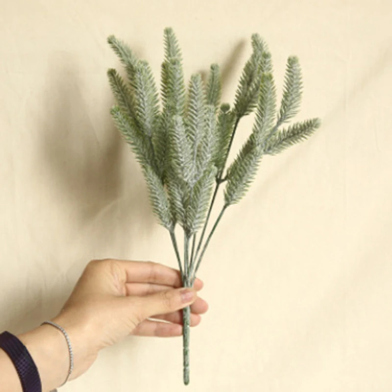 Настенный искусственный цветок с зеленными листиками хвост собаки трава