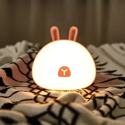 

LED Usb Rechargeable Night Light Touch Control Children Kids Gift Animal Cartoon Decorative Lamp Bedside Bedroom Living Room