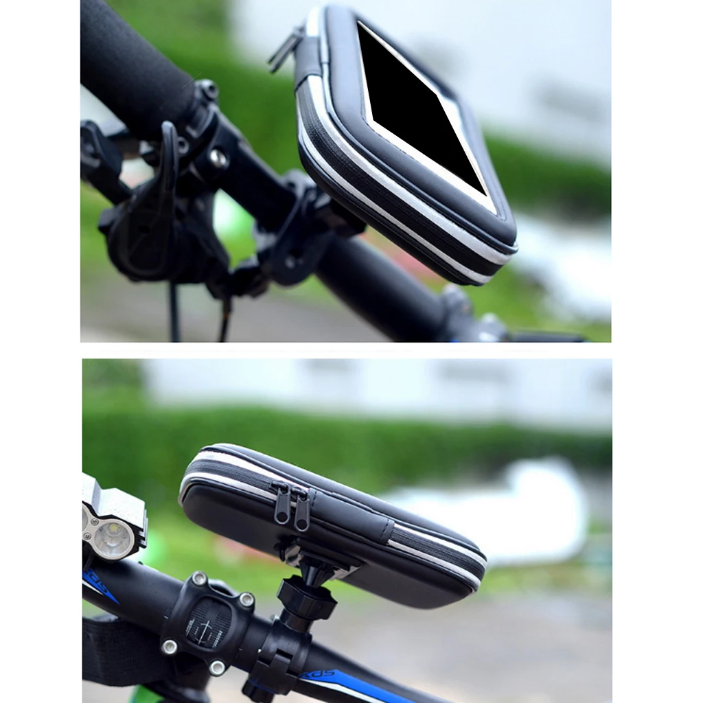 

Bike Phone Case Cycling Handlebar Frame Bag Road Mountain Bicycle Bags with Waterproof Sensitive Touch Screen Below 6.2 inch