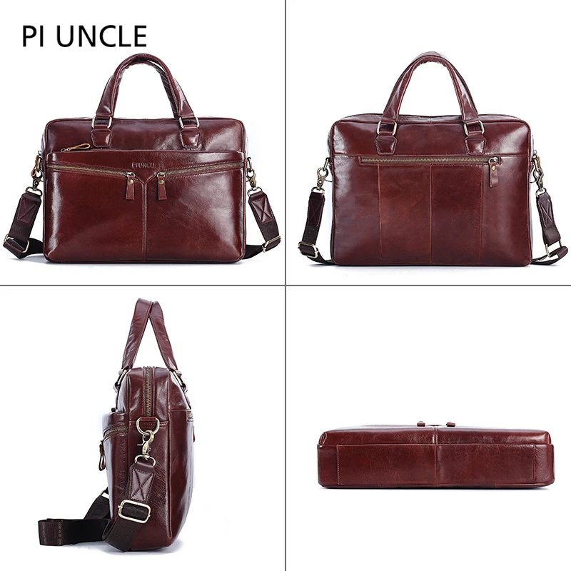 PI UNCLE мужская сумка мессенджер из натуральной кожи мужские сумки через плечо