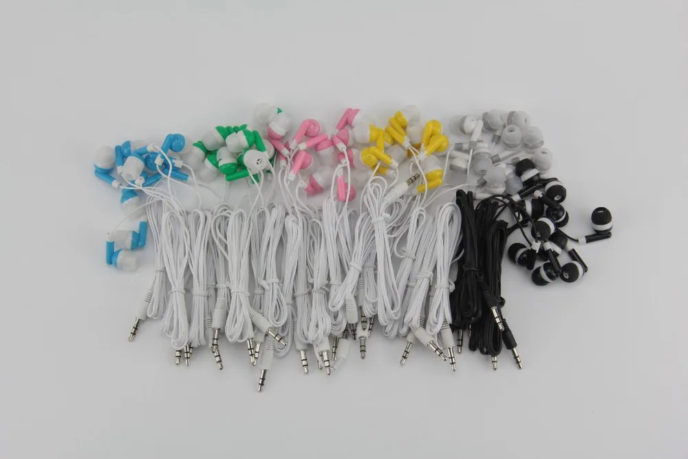 Оптовая продажа 300 шт./лот самые дешевые одноразовые наушники для автобуса или