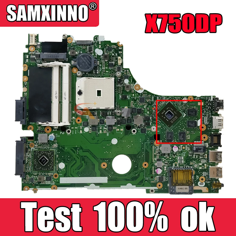 Материнская плата Akemy X750DP для ноутбука ASUS K550DP X550DP K550D X550D оригинальная материнская