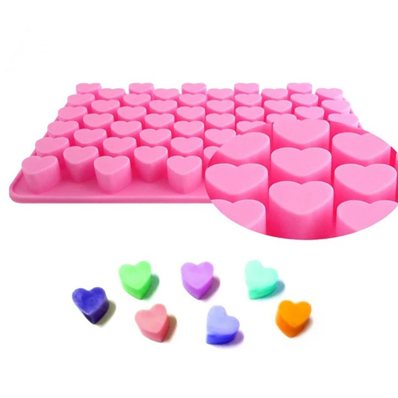 Симпатичные 55 в стиле сотового сердца силиконовые шоколадные ледяные конфеты