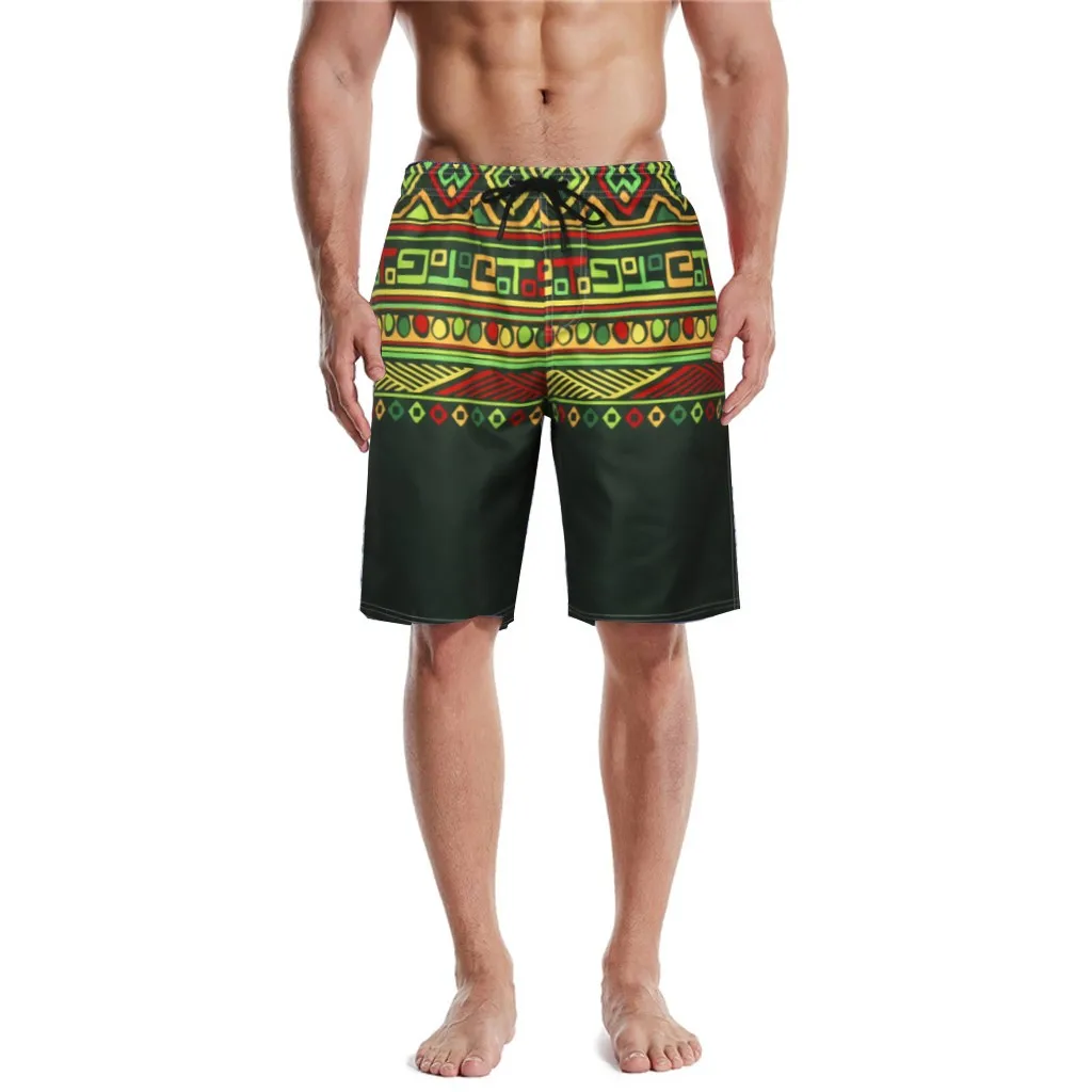 Шорты для серфинга мужские пляжные шорты плавания Летние плавки с 3D принтом