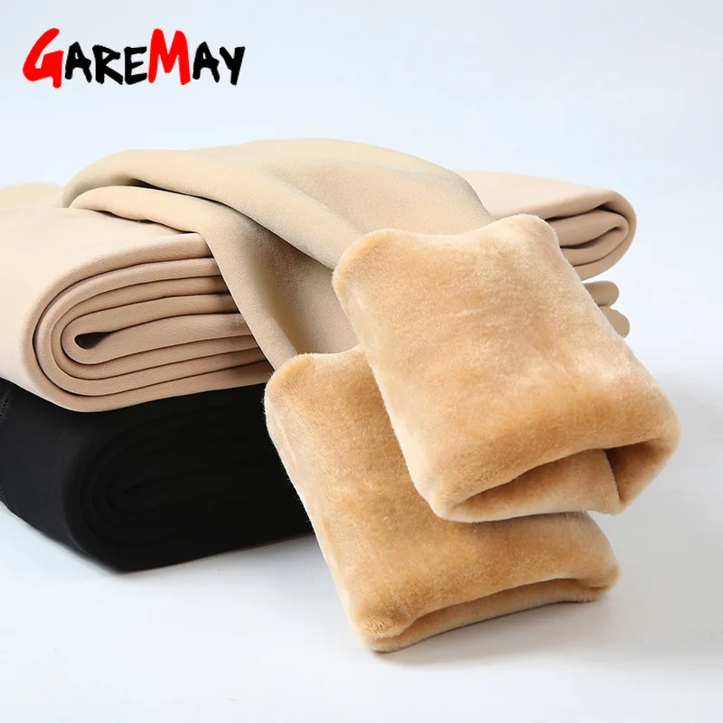 2020 зимние теплые женские бархатные леггинсы плотные брюки с высокой талией