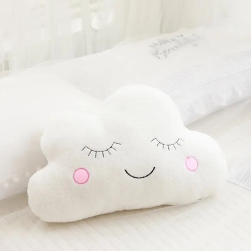 New Stuffed Cloud Moon Star Raindrop Plush Pillow Soft Cushion Cloud Stuffed Plush Toys For Children Baby Kids Pillow Girl Gift