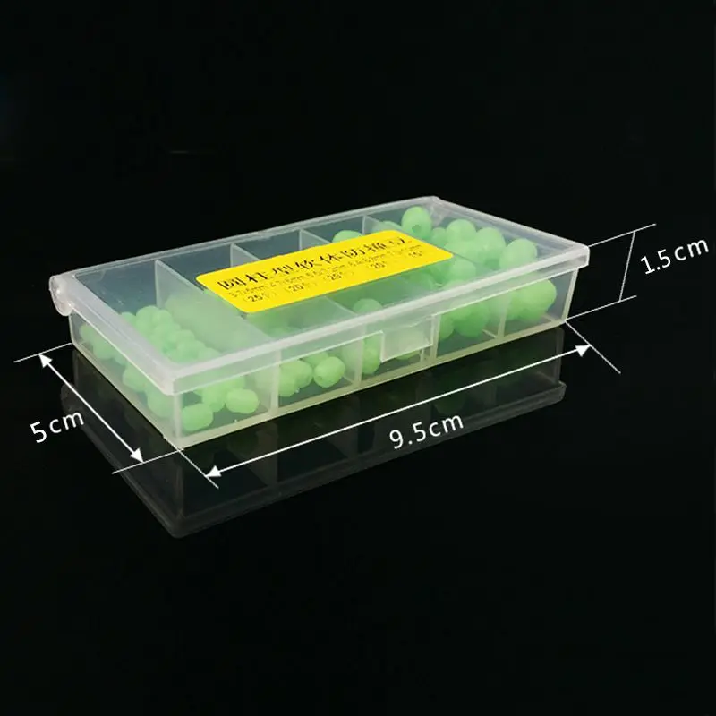 100 шт Овальные мягкие светящиеся бусины для рыбалки морские рыболовные приманки