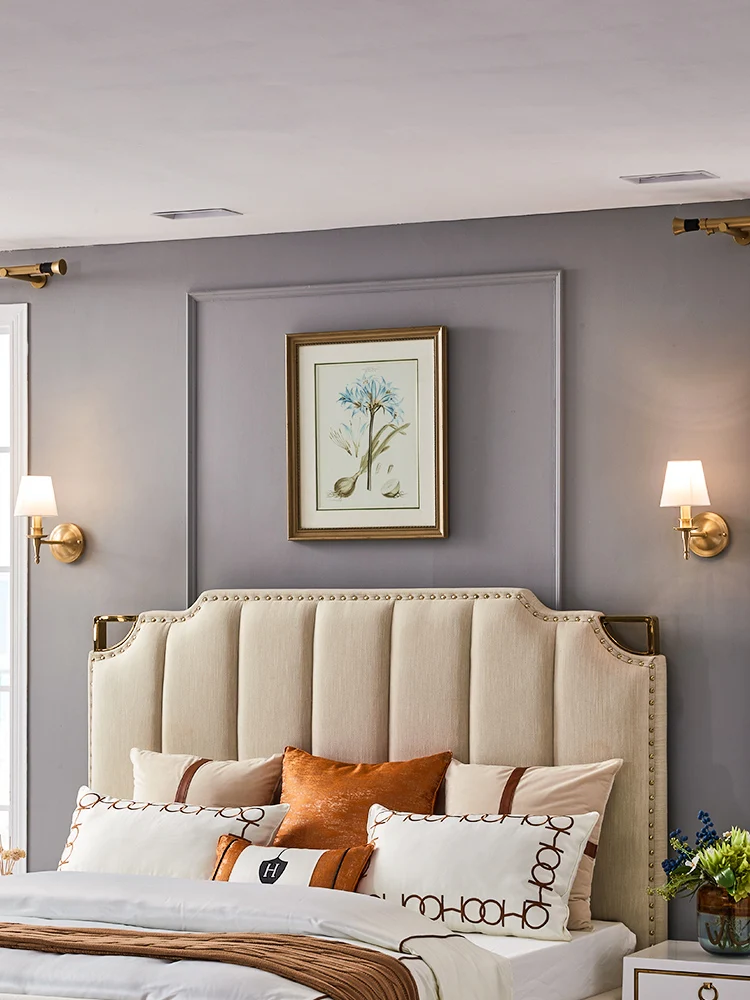 MOONSHADOW светодиодный настенный светильник полный Медь класса люкс Гостиная