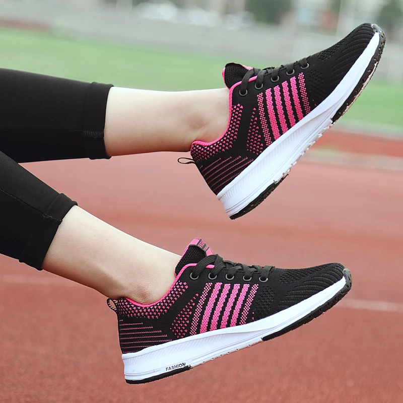 Женские кроссовки с вулканизированной подошвой дышащие светильник повседневная