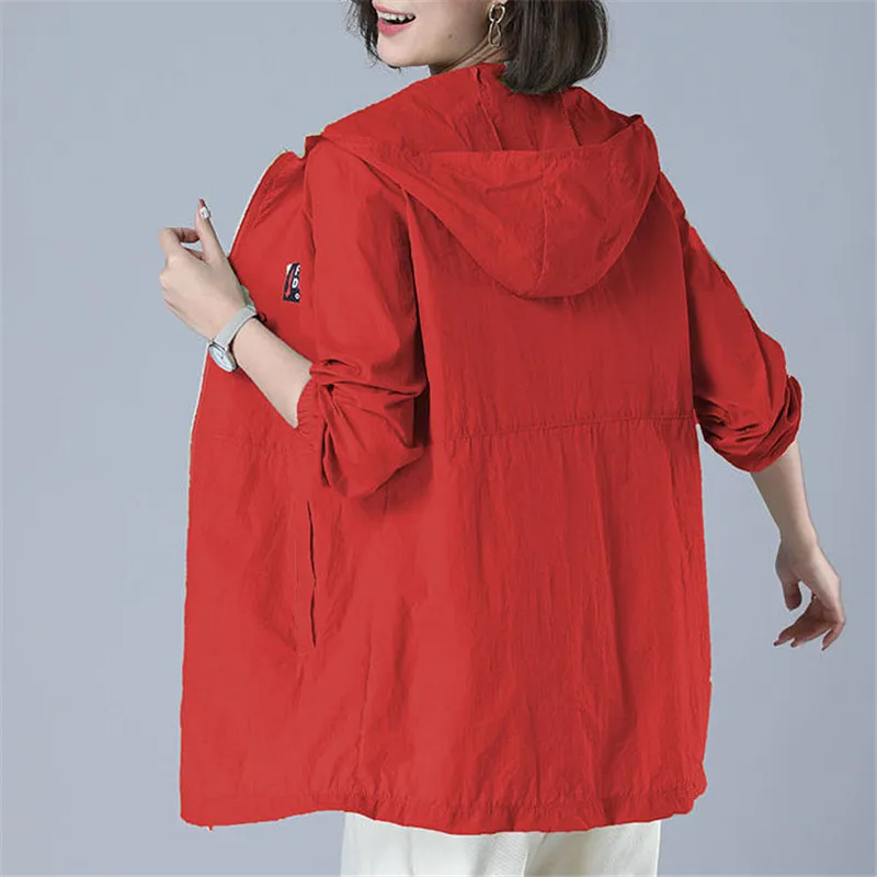

Sun-Proof Clothing Women's UV Summer New 2021 Anti-Ultraviolet All-Match Sun Protection Clothing Female Coat Jacket Hooded Top