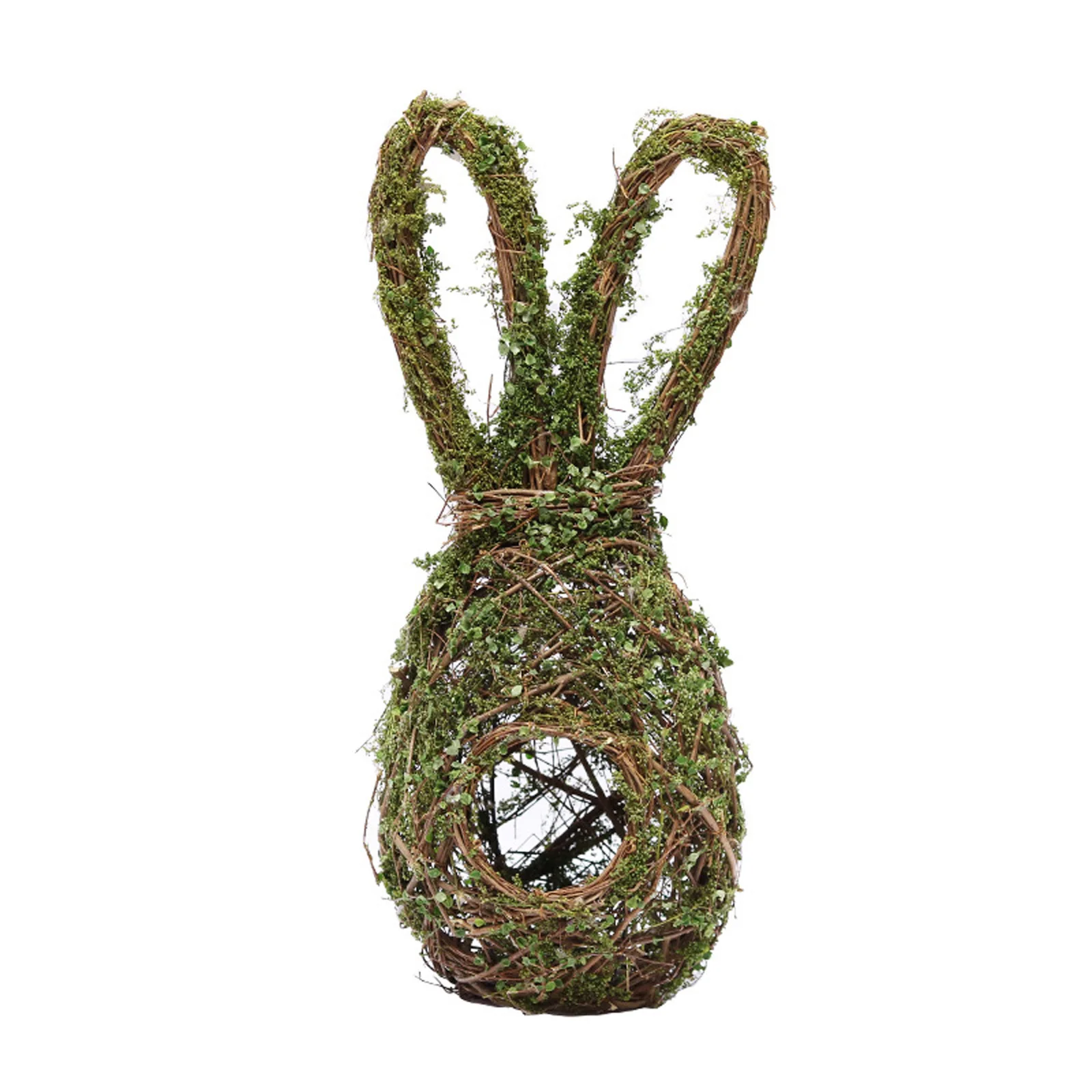 

Bunny-shaped Rattan Birds Nest Pendant, Easter Ornament Rattan Decoration for Home Decor and Photo Props